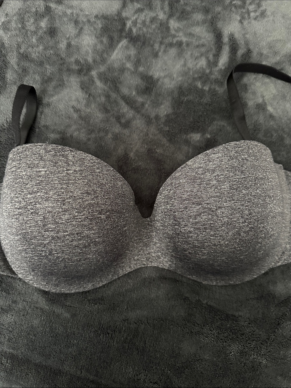 Ambrielle Heather Gray Molded Strapless Convertible Bra